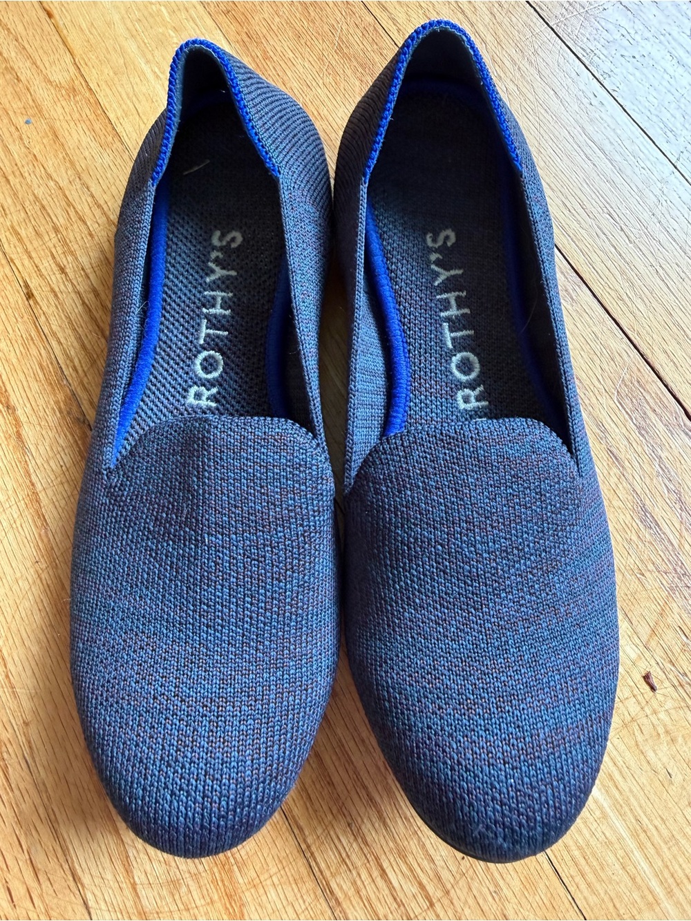 Rothy's The Loafer Navy Heather Multicolor Women's Size 5 Limited Edition OG
